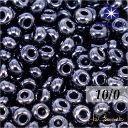 Rokajl Preciosa 10/0 šedá hematit - 49102, 10 g (1519)